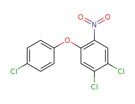 Molecular Structure of 19177-71-0 (Benzene, 1,2-dichloro-4-(4-chlorophenoxy)-5-nitro-)