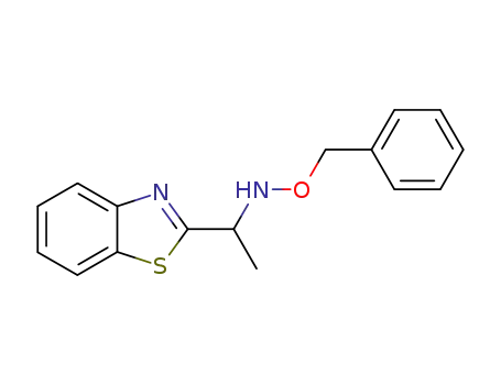 N-(1-benzo[b]thiazol-2-ylethyl)-N-(benzyloxy)amine