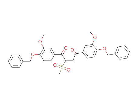1,4-Bis-(4-benzyloxy-3-methoxy-phenyl)-2-methanesulfonyl-butane-1,4-dione