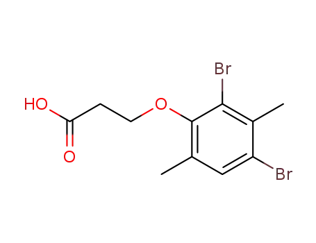 3-(4,6-Dibrom-2,5-dimethyl-phenoxy)-propionsaeure