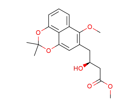 (S)-3-Hydroxy-4-(6-methoxy-2,2-dimethyl-naphtho[1,8-de][1,3]dioxin-5-yl)-butyric acid methyl ester