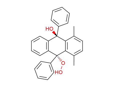9-Hydroperoxy-10-hydroxy-1,4-dimethyl-9,10-diphenyl-9,10-dihydroanthracen