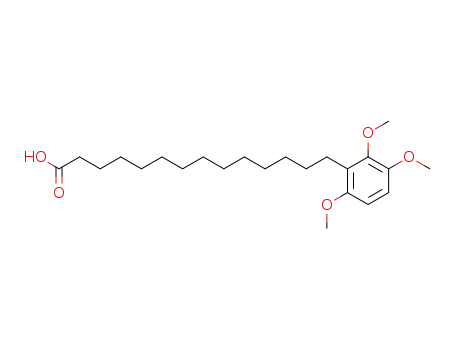 Molecular Structure of 63124-95-8 (Benzenetetradecanoic acid, 2,3,6-trimethoxy-)