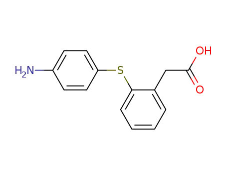 Molecular Structure of 20904-50-1 ({2-[(4-aminophenyl)sulfanyl]phenyl}acetic acid)