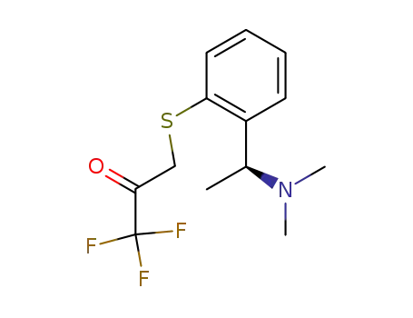 2-Propanone, 3-[[2-[1-(dimethylamino)ethyl]phenyl]thio]-1,1,1-trifluoro-,
(S)-
