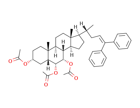3α,6α,7α-Triacetoxy-24,24-diphenyl-Δ<sup>23</sup>-cholen
