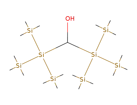 Molecular Structure of 192193-65-0 (bis[tris(trimethylsilyl)silyl]methanol)