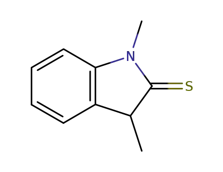 Molecular Structure of 13637-41-7 (1,3-dimethyl-1,3-dihydro-2H-indole-2-thione)