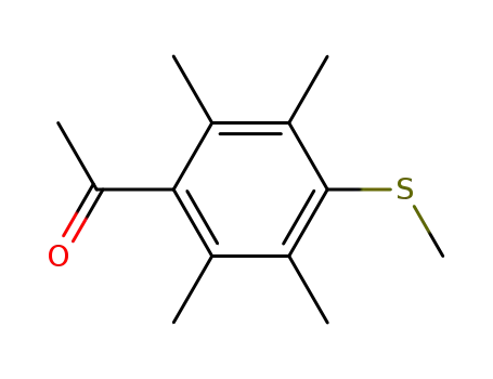 Ethanone, 1-[2,3,5,6-tetramethyl-4-(methylthio)phenyl]-