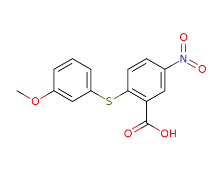 Benzoic acid, 2-[(3-methoxyphenyl)thio]-5-nitro-