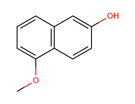 Molecular Structure of 150712-57-5 (6-Hydroxy-2-methoxynaphthalene)