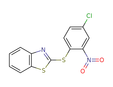 Molecular Structure of 126395-07-1 (2-({4-chloro-2-nitrophenyl}sulfanyl)-1,3-benzothiazole)