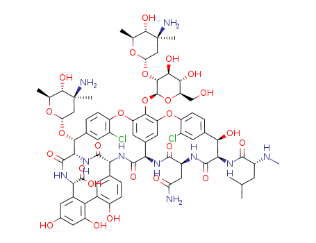 Vancomycin,22-O-(3-amino-2,3,6-trideoxy-3-C-methyl-a-L-arabino-hexopyranosyl)-,(4''R)-