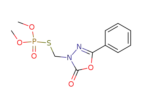 thiophosphoric acid <i>O</i>,<i>O</i>'-dimethyl ester <i>S</i>-(2-oxo-5-phenyl-[1,3,4]oxadiazol-3-ylmethyl) ester