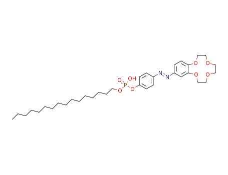1<sup>4</sup>-<4-<hexadecyloxy(hydroxy)phosphoryloxy>phenyldiazenyl>-2,5,8,11-tetraoxa-1(1,2)-benzenacycloundecaphane