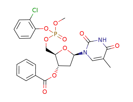 Benzoic acid (2R,3S,5R)-2-[(2-chloro-phenoxy)-methoxy-phosphoryloxymethyl]-5-(5-methyl-2,4-dioxo-3,4-dihydro-2H-pyrimidin-1-yl)-tetrahydro-furan-3-yl ester
