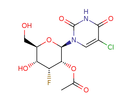 Acetic acid (2R,3S,4R,5R,6R)-2-(5-chloro-2,4-dioxo-3,4-dihydro-2H-pyrimidin-1-yl)-4-fluoro-5-hydroxy-6-hydroxymethyl-tetrahydro-pyran-3-yl ester