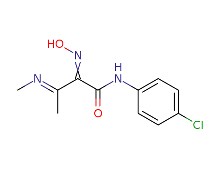Molecular Structure of 19189-29-8 (2-hydroximino-3-(E)-methylimino-(p-chloro)crotonanilide)