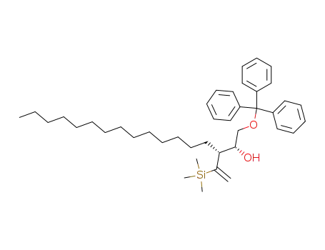 (2R,3R)-3-(1-Trimethylsilanyl-vinyl)-1-trityloxy-heptadecan-2-ol