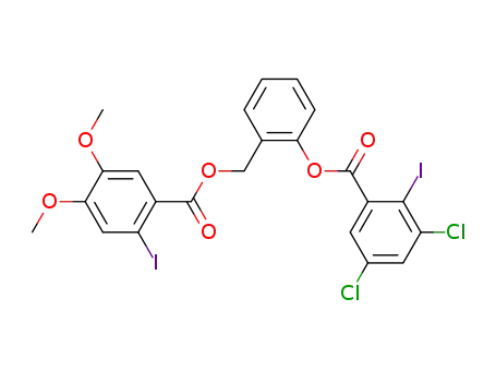 C<sub>23</sub>H<sub>16</sub>Cl<sub>2</sub>I<sub>2</sub>O<sub>6</sub>