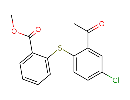 2-(2-Acetyl-4-chlorphenylthio)benzoesaeure-methylester