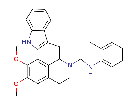 N-[[1-(1H-indol-3-ylmethyl)-6,7-dimethoxy-3,4-dihydro-1H-isoquinolin-2-yl]methyl]-2-methylaniline