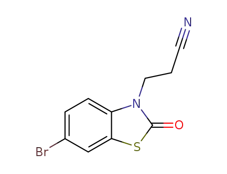 3(2H)-benzothiazolepropanenitrile, 6-bromo-2-oxo-