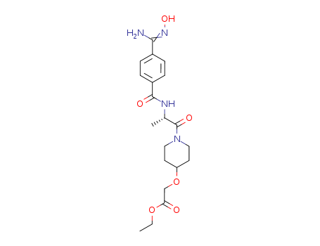 Acetic acid,2-[[1-[(2S)-2-[[4-[(Z)-amino(hydroxyimino)methyl]benzoyl]amino]-1-oxopropyl]-4-piperidinyl]oxy]-,ethyl ester