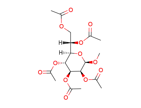 Acetic acid (2R,3R,4S,5S,6R)-4,5-diacetoxy-2-((S)-1,2-diacetoxy-ethyl)-6-methoxy-tetrahydro-pyran-3-yl ester