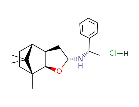 ((S)-1-Phenyl-ethyl)-((1R,2R,4R,6R,7R)-1,10,10-trimethyl-3-oxa-tricyclo[5.2.1.0<sup>2,6</sup>]dec-4-yl)-amine; hydrochloride