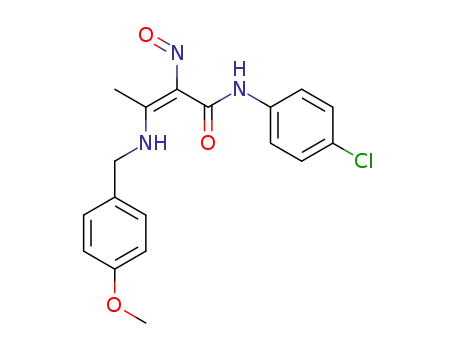 Molecular Structure of 85225-21-4 (2-nitroso-3-(p-methoxy)benzylaminocrotonanilide)