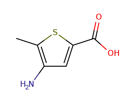 Molecular Structure of 748091-32-9 (2-Thiophenecarboxylicacid,4-amino-5-methyl-(9CI))