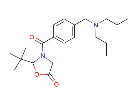 rac-2-(t-Butyl)-3-<4-<(dipropylamino)methyl>benzoyl>-1,3-oxazolidin-5-on