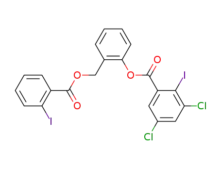 3,5-Dichloro-2-iodo-benzoic acid 2-(2-iodo-benzoyloxymethyl)-phenyl ester