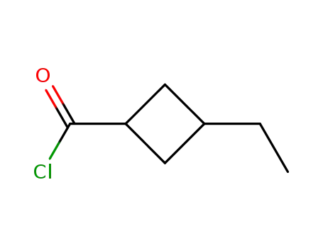 Cyclobutanecarbonyl chloride, 3-ethyl-, trans- (9CI)
