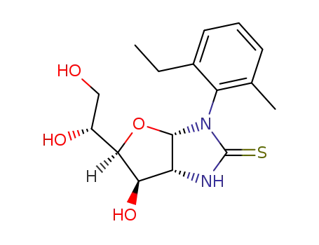 1-(2-ethyl-6-methylphenyl)-(1,2-dideoxy-α-D-glucofurano)[1,2-d]imidazolidine-2-thione