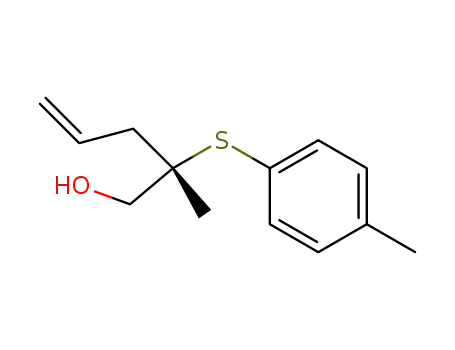 (S)-2-Methyl-2-p-tolylsulfanyl-pent-4-en-1-ol