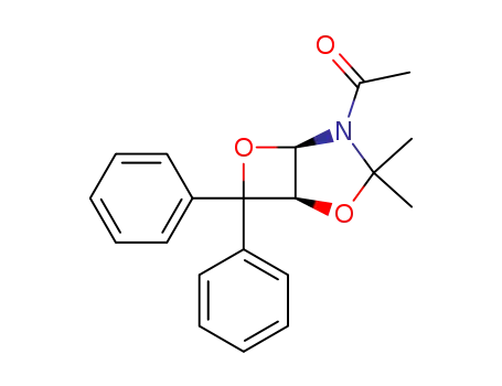 4-Acetyl-3,3-dimethyl-7,7-diphenyl-2,6-dioxa-4-azabicyclo<3.2.0>heptan
