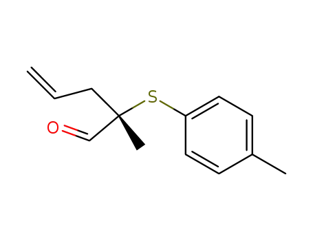 (S)-2-Methyl-2-p-tolylsulfanyl-pent-4-enal