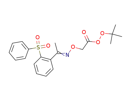 tert-Butyl [({[2-(phenylsulfonyl)phenyl]ethylidene}amino)oxy]peracetate