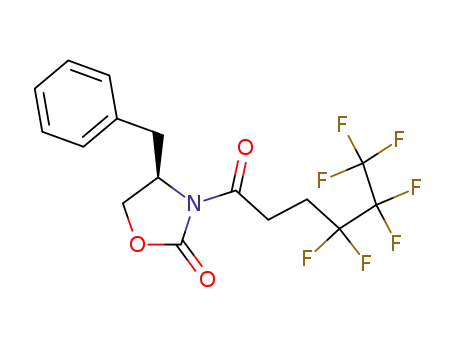 (4R)-3-(4,4,5,5,6,6,6-heptafluoro-1-oxohexyl)-4-(phenylmethyl)-2-oxazolidinone
