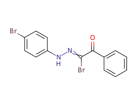 Molecular Structure of 76458-91-8 (2-Bromo-2-[2-(4-bromophenyl)hydrazono]-1-phenylethanone)