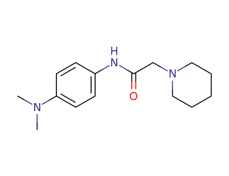 Molecular Structure of 90279-40-6 (1-Piperidineacetamide, N-[4-(dimethylamino)phenyl]-)