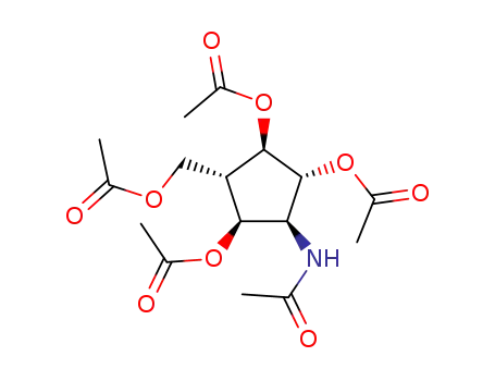 [1R-(1α,2β,3α,4β,5β)]-5-acetamido-3-(acetoxymethyl)-1,2,4-cyclopentanetriol 1,2,4-triacetate