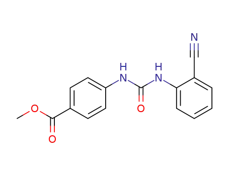 4-[3-(2-Cyano-phenyl)-ureido]-benzoic acid methyl ester