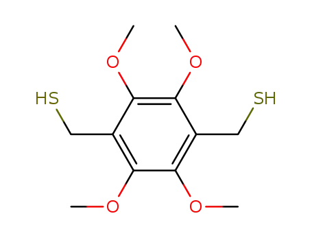 Molecular Structure of 105537-36-8 (1,4-Benzenedimethanethiol, 2,3,5,6-tetramethoxy-)