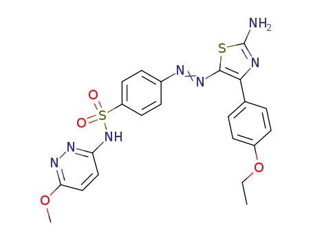 4-[2-Amino-4-(4-ethoxy-phenyl)-thiazol-5-ylazo]-N-(6-methoxy-pyridazin-3-yl)-benzenesulfonamide