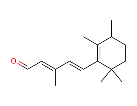 2,4-Pentadienal, 3-methyl-5-(2,3,6,6-tetramethyl-1-cyclohexen-1-yl)-,
(E,E)-