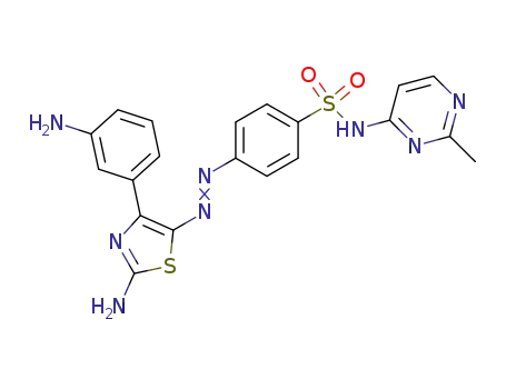4-[2-Amino-4-(3-amino-phenyl)-thiazol-5-ylazo]-N-(2-methyl-pyrimidin-4-yl)-benzenesulfonamide