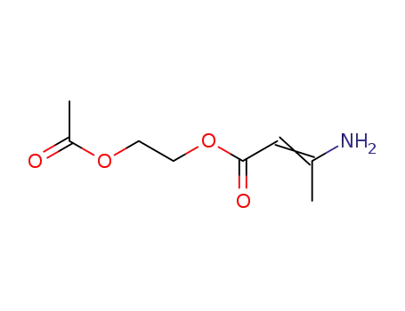 Molecular Structure of 103295-53-0 ((Z)-3-Amino-but-2-enoic acid 2-acetoxy-ethyl ester)
